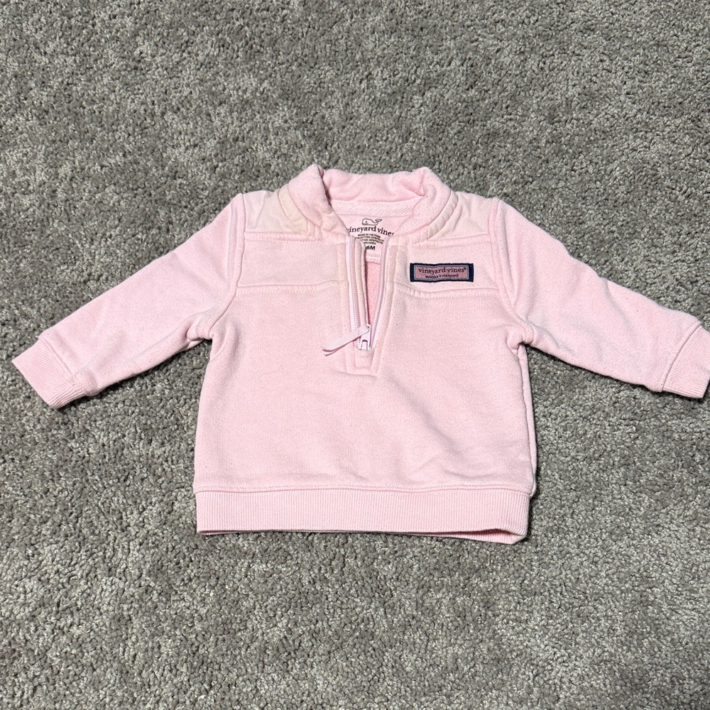 Vineyard Vines Light Pink 1/4 zip